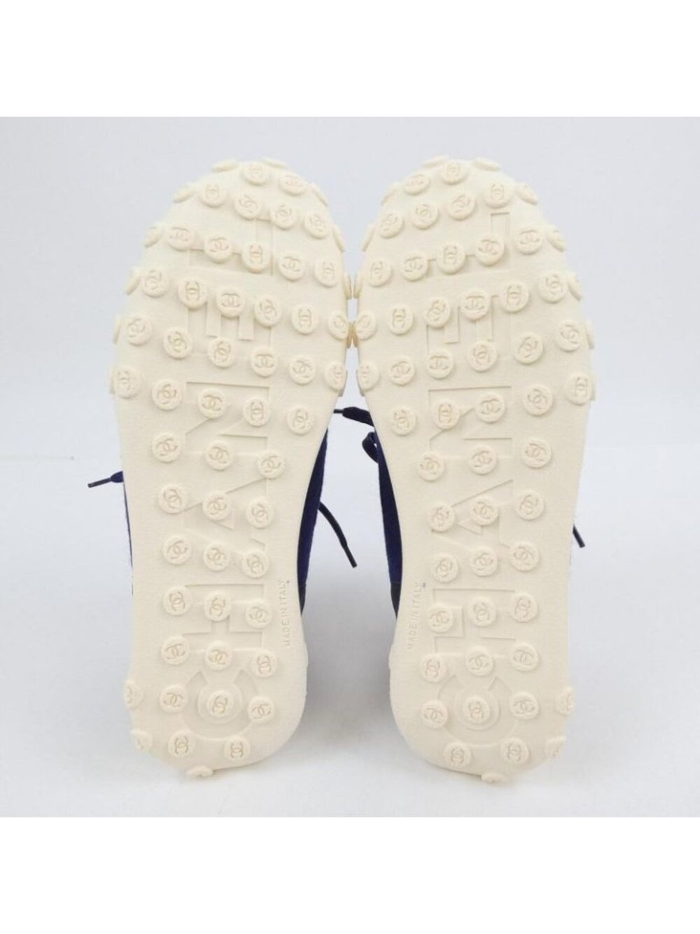 Chanel Size 41 Navy Sneakers - Picture 5 of 7